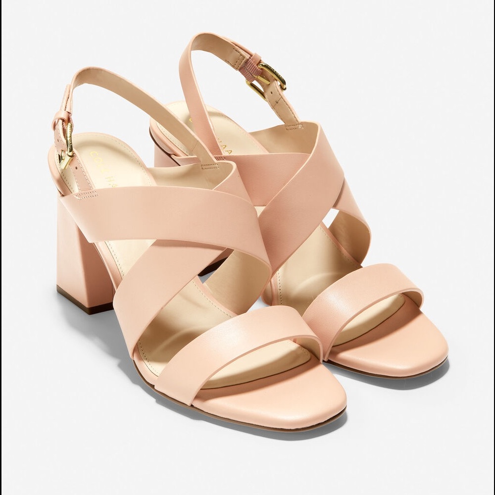 COLE HANN Cythia Block Heel Pink Sandal